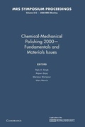 Cover: Chemical-Mechanical Polishing 2000 - Fundamentals and Materials Issues: Volume 613 - Cambridge University Press