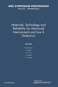 Cover: Materials, Technology and Reliability for Advanced Interconnects and Low-K Dielectrics: Volume 612 - Cambridge University Press