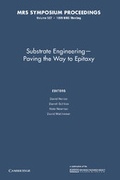 Cover: Substrate Engineering: Volume 587 - Cambridge University Press