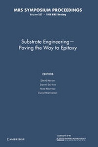 Enlarge image Cover: Substrate Engineering: Volume 587 - Cambridge University Press