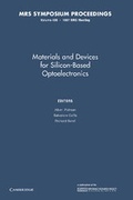 Cover: Materials and Devices for Silicon-Based Optoelectronics: Volume 486 - Cambridge University Press