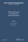 Cover: Electrically Based Microstructural Characterization II: Volume 500 - Cambridge University Press