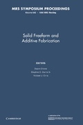 Cover: Solid Freeform and Additive Fabrication: Volume 542 - Cambridge University Press