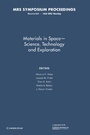 Cover: Materials in Space - Science, Technology and Exploration: Volume 551 - Cambridge University Press