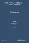 Cover: Quasicrystals: Volume 553 - Cambridge University Press