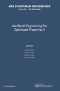Cover: Interfacial Engineering for Optimized Properties II: Volume 586 - Cambridge University Press