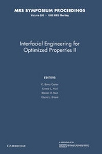 Enlarge image Cover: Interfacial Engineering for Optimized Properties II: Volume 586 - Cambridge University Press