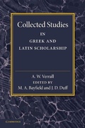 Cover: Collected Studies in Greek and Latin Scholarship - Cambridge University Press