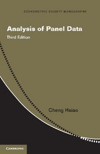 Enlarge image Cover: Analysis of Panel Data - Cambridge University Press