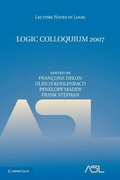 Cover: Logic Colloquium 2007 - Cambridge University Press