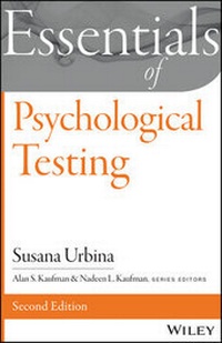 Enlarge image Cover: Essentials of Psychological Testing - Wiley