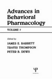 Abbildung von: Advances in Behavioral Pharmacology - Psychology Press Ltd