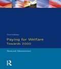 Cover: Paying For Welfare - Routledge