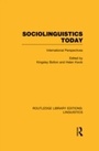 Cover: Sociolinguistics Today (RLE Linguistics C: Applied Linguistics) - Routledge