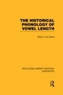Cover: The Historical Phonology of Vowel Length (RLE Linguistics C: Applied Linguistics) - Routledge