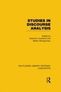 Cover: Studies in Discourse Analysis (RLE Linguistics B: Grammar) - Routledge