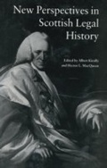 Cover: New Perspectives in Scottish Legal History - Routledge