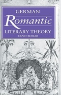 Cover: German Romantic Literary Theory - Cambridge University Press