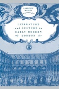 Cover: Literature and Culture in Early Modern London - Cambridge University Press