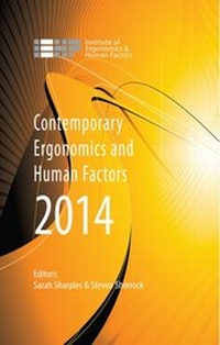 Enlarge image Cover: Contemporary Ergonomics and Human Factors 2014 - Taylor & Francis