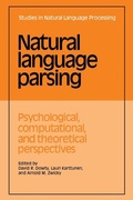 Cover: Natural Language Parsing - Cambridge University Press