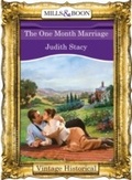 Cover: The One Month Marriage - Mills & Boon