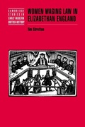 Cover: Women Waging Law in Elizabethan England - Cambridge University Press