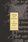 Cover: Editing Piers Plowman - Cambridge University Press