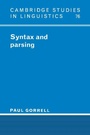 Cover: Syntax and Parsing - Cambridge University Press