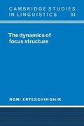 Cover: The Dynamics of Focus Structure - Cambridge University Press