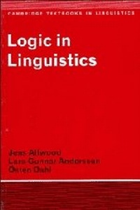 Enlarge image Cover: Logic in Linguistics - Cambridge University Press