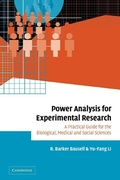 Cover: Power Analysis for Experimental Research - Cambridge University Press