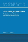 Cover: The Raising of Predicates - Cambridge University Press