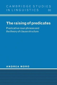 Enlarge image Cover: The Raising of Predicates - Cambridge University Press