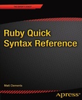 Cover: Ruby Quick Syntax Reference - APress