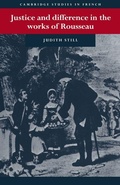 Cover: Justice and Difference in the Works of Rousseau - Cambridge University Press