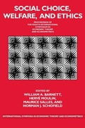 Cover: Social Choice, Welfare, and Ethics - Cambridge University Press