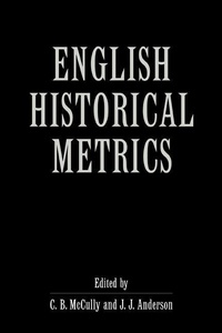 Enlarge image Cover: English Historical Metrics - Cambridge University Press