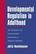 Cover: Developmental Regulation in Adulthood - Cambridge University Press