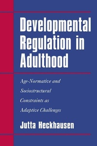 Enlarge image Cover: Developmental Regulation in Adulthood - Cambridge University Press