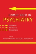 Cover: Unmet Need in Psychiatry - Cambridge University Press