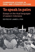 Cover: To Speak in Pairs - Cambridge University Press