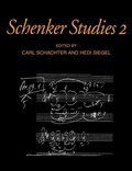 Cover: Schenker Studies 2 - Cambridge University Press
