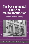 Cover: The Developmental Course of Marital Dysfunction - Cambridge University Press