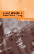 Cover: Domain Conditions in Social Choice Theory - Cambridge University Press