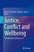 Cover: Justice, Conflict and Wellbeing - Springer