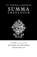 Cover: Summa Theologiae: Volume 13, Man Made to God's Image - Cambridge University Press