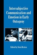 Cover: Intersubjective Communication and Emotion in Early Ontogeny - Cambridge University Press