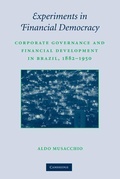 Cover: Experiments in Financial Democracy - Cambridge University Press
