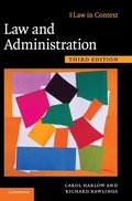 Cover: Law and Administration - Cambridge University Press